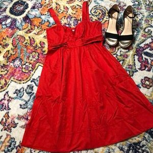 DVF Dessa Jolie Red Pintuck Sundress